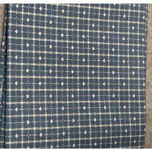 Blue & White Cotton Fabric Square Checkered Pattern 18x22 Quilting Sewing Materi